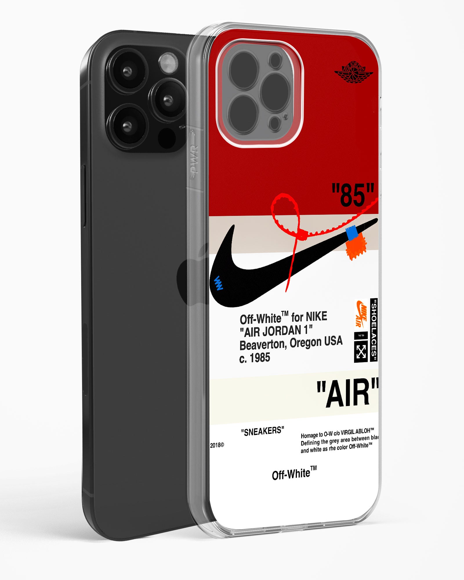 Off-White AIR Quoted Clear Silicone Case