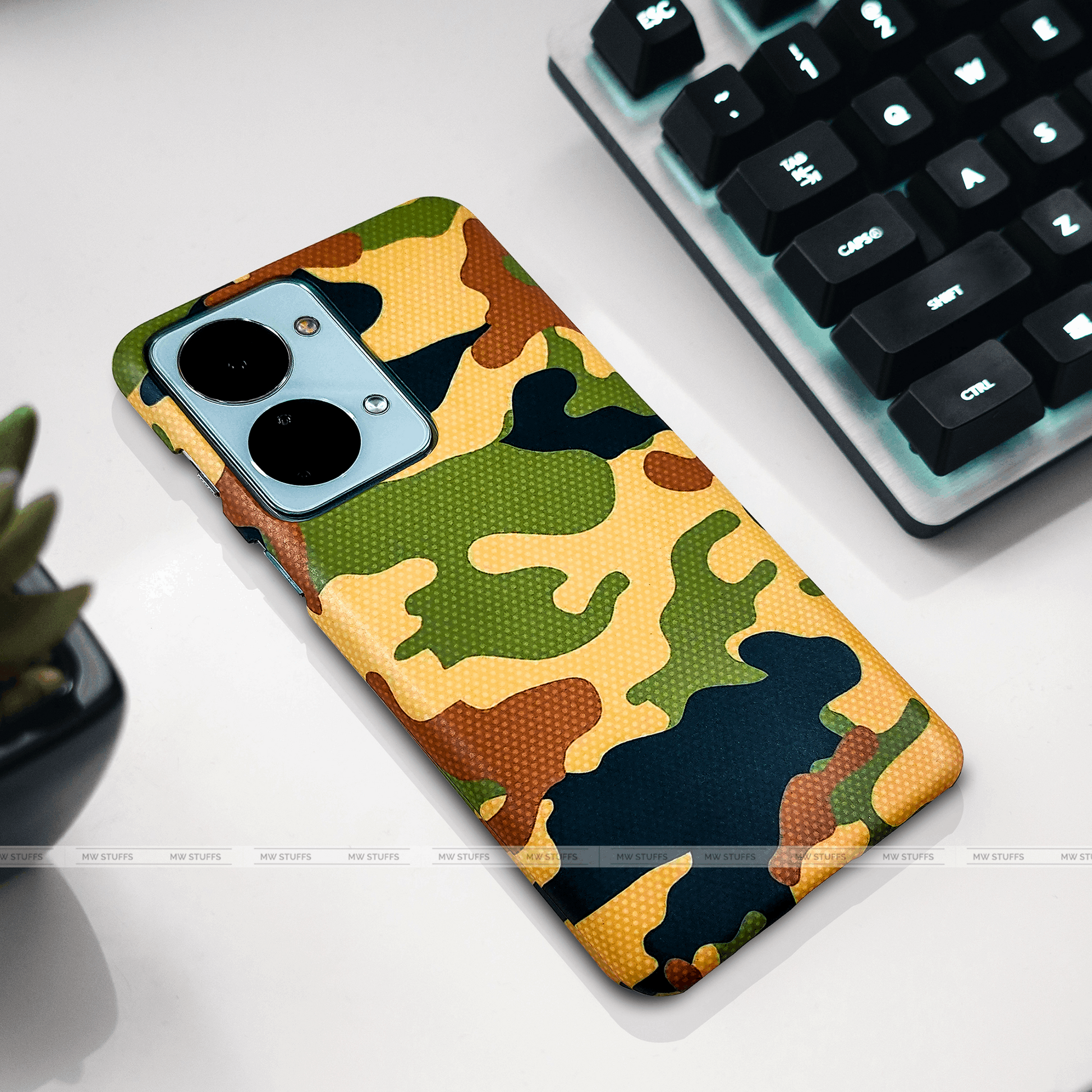Camouflage Printed Matte Case