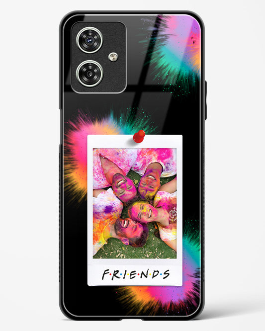 Personalised Friends Polaroid Glass Phone Case-Moto G54 5G