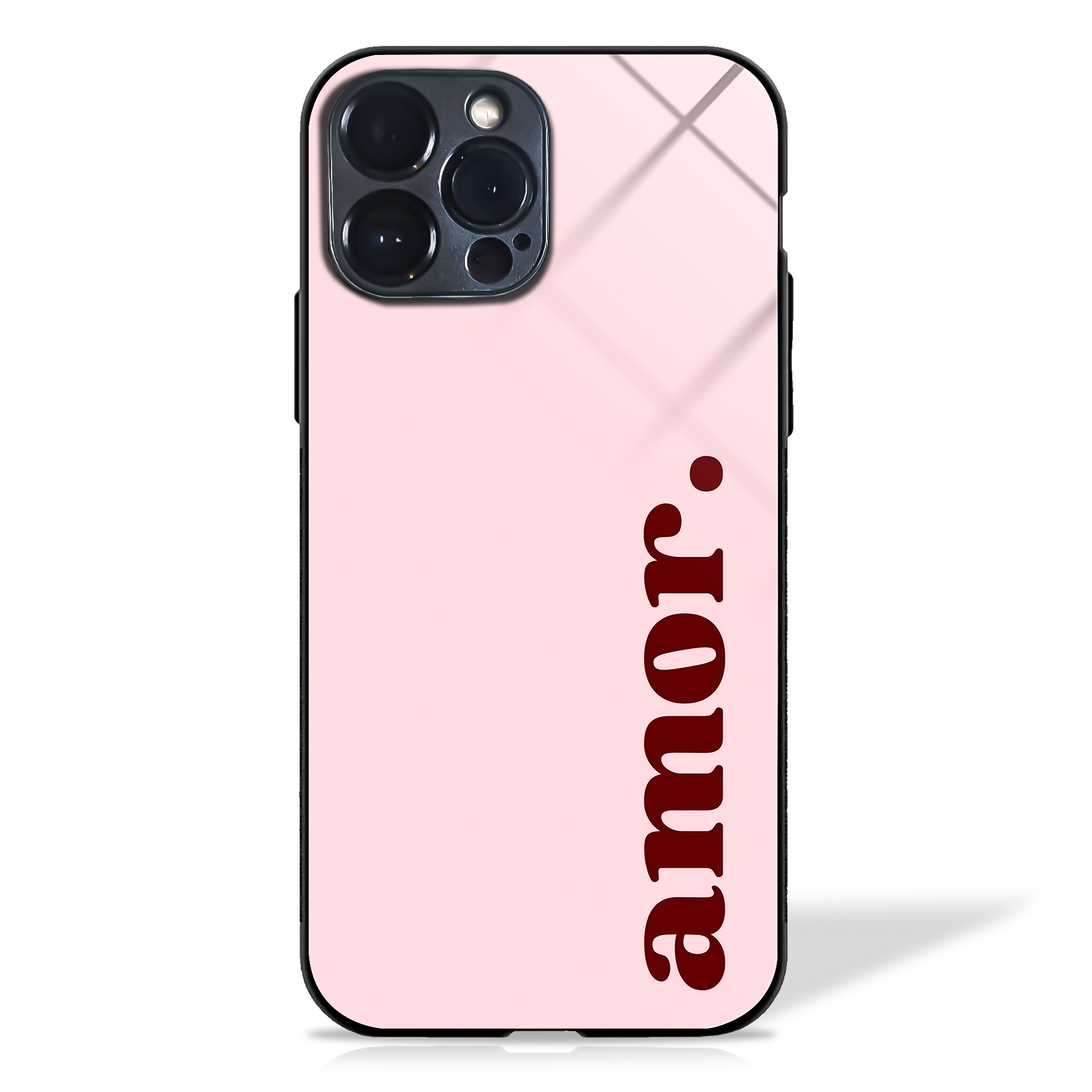 Pink Amor Glass Case