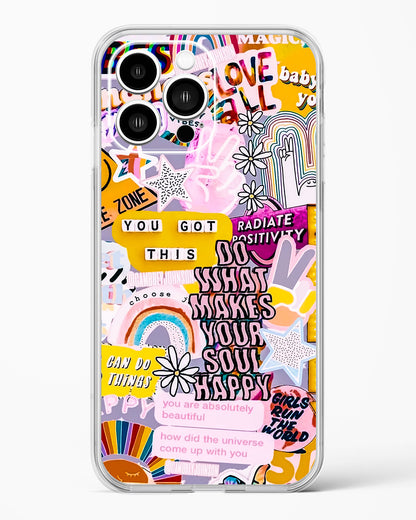 Positivity Collage Clear Silicone Case