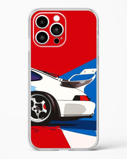 Racing Car Abstract Clear Silicone Case