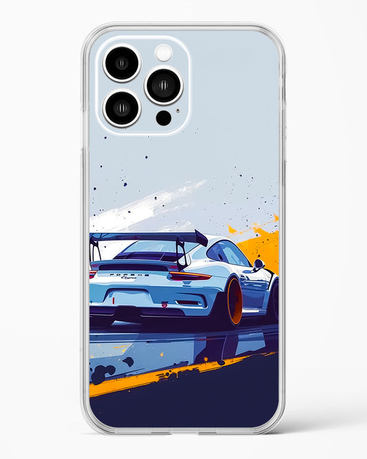 Racing Car Art Clear Silicone Case