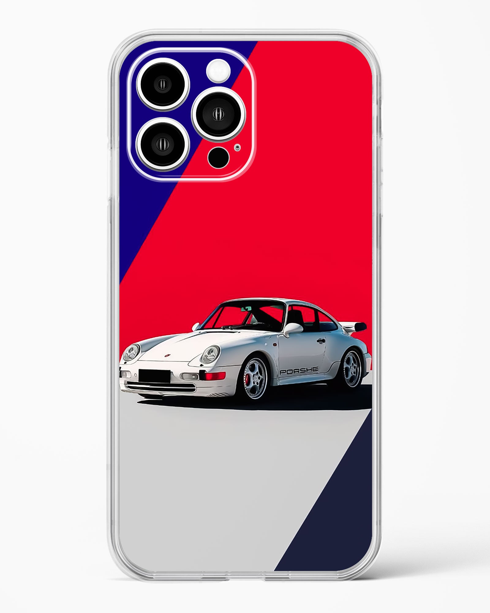 Racing Car Inspired Clear Silicone Case