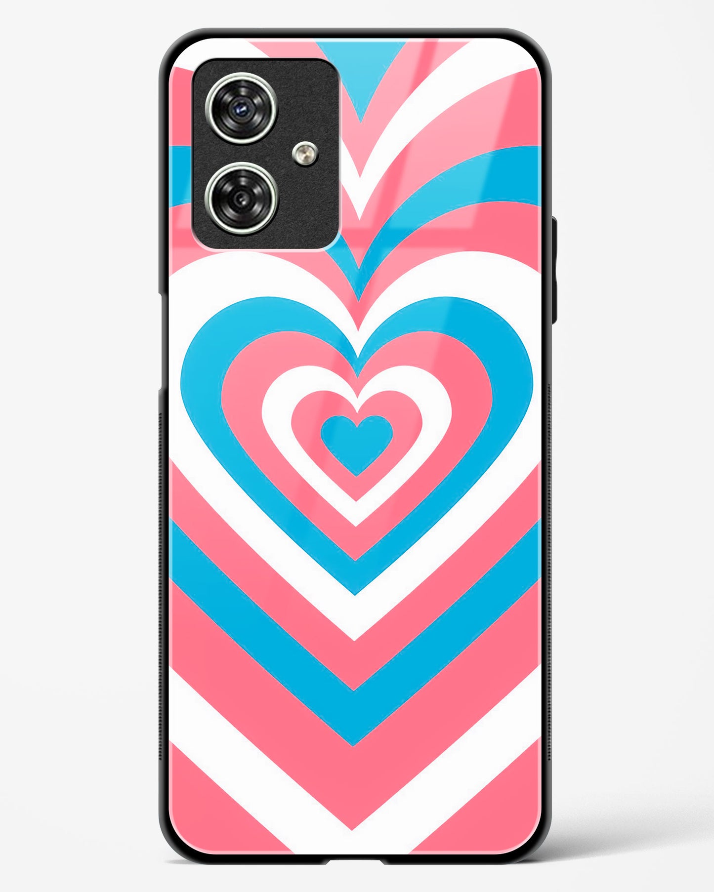 Radiant Hearts Glass Phone Case-Moto G54 5G