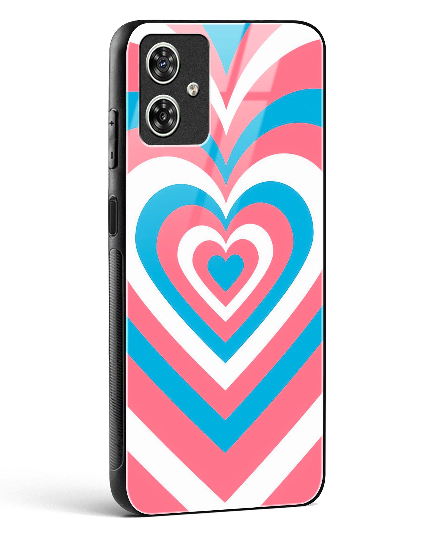 Radiant Hearts Glass Phone Case-Moto G54 5G