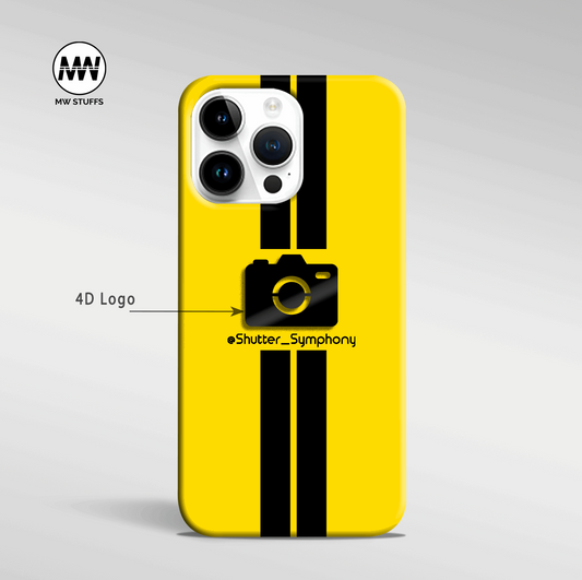 4D Camera Logo + Custom Name Matte Case