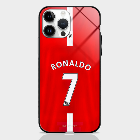 Ronaldo Red Jersey No.7 Glass Case -  - MW Stuffs - 