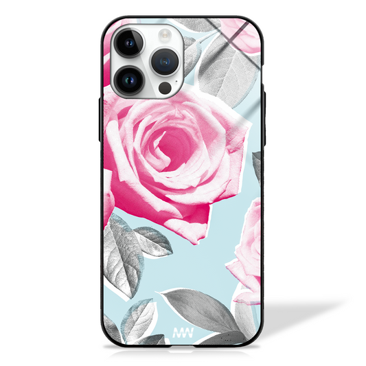 Rosebud Blossom Floral GLASS CASE -  - MW Stuffs - 