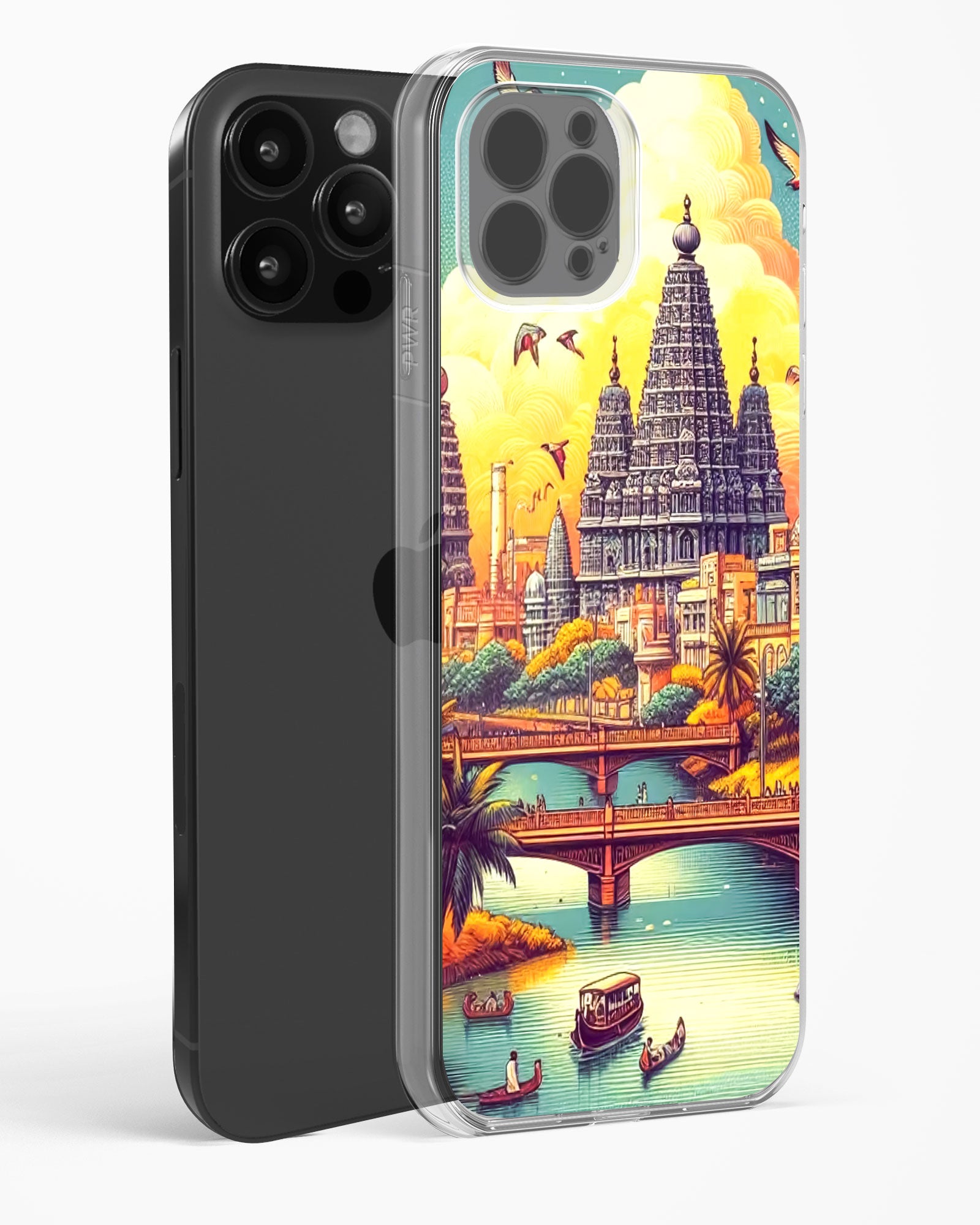 Sacred Sunset Voyage Clear Silicone Case