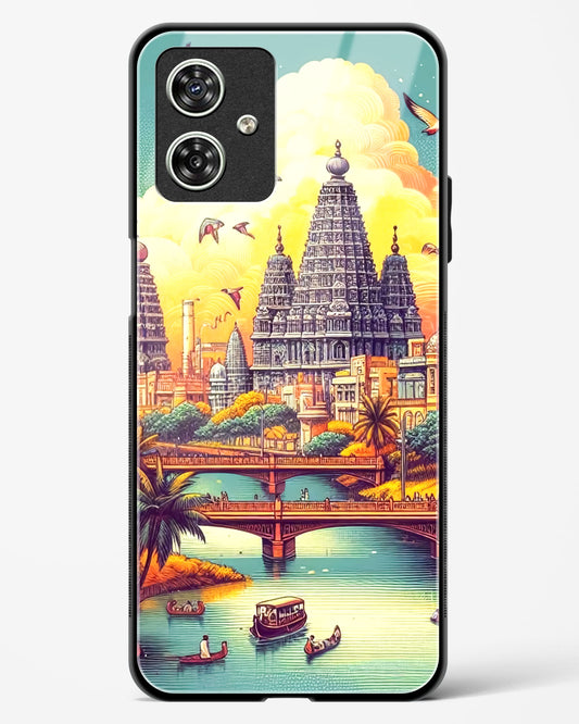 Sacred Sunset Voyage Glass Phone Case-Moto G54 5G