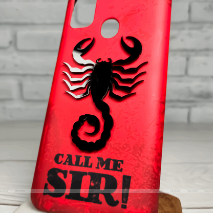 Call Me Sir Scorpion 4D Matte Case