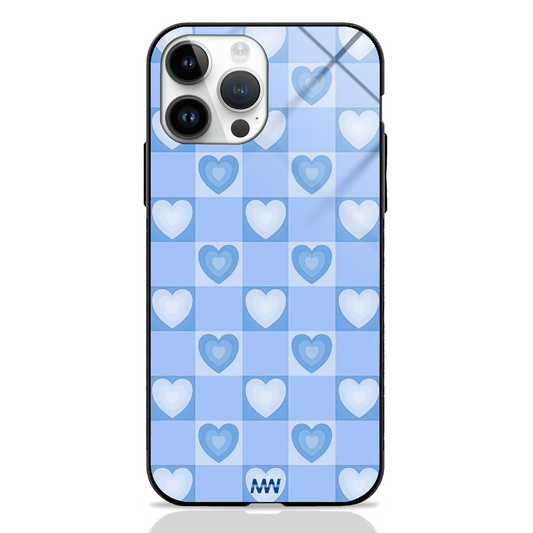 Seamless Heart Pattern Premium Glass Case -  - MW Stuffs - 