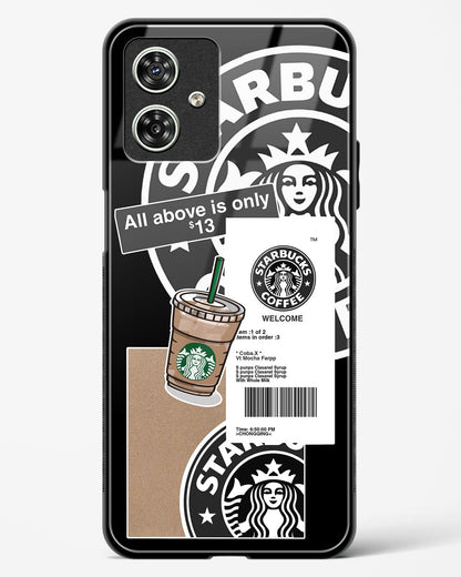 Starbucks Black Glass Phone Case-Moto G54 5G