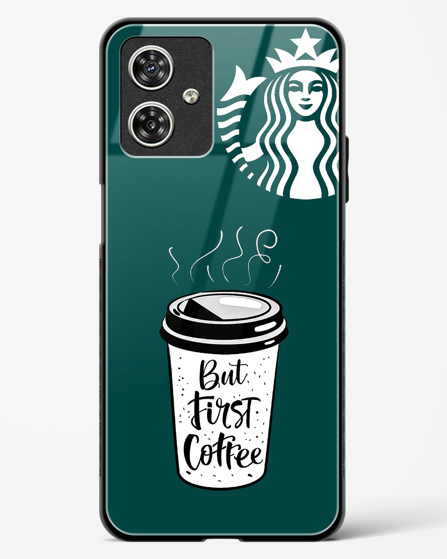 Starbucks Inspired Glass Phone Case-Moto G54 5G