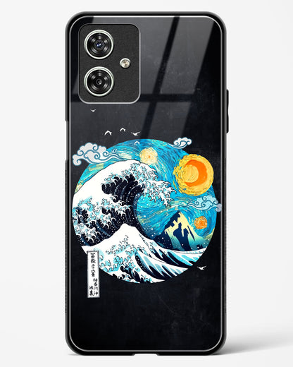 Starry Wave Glass Phone Case-Moto G54 5G