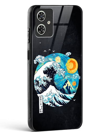 Starry Wave Glass Phone Case-Moto G54 5G