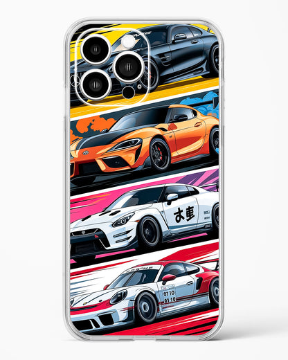 Super Cars Collage Clear Silicone Case