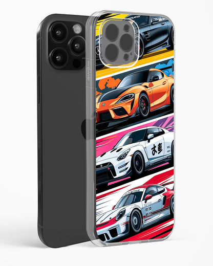 Super Cars Collage Clear Silicone Case