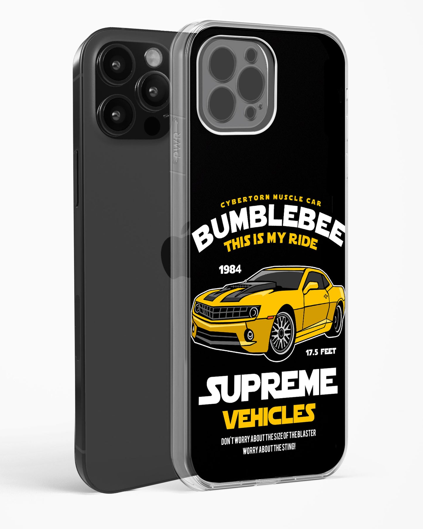 Supreme Vehicles Bumblebee Clear Silicone Case