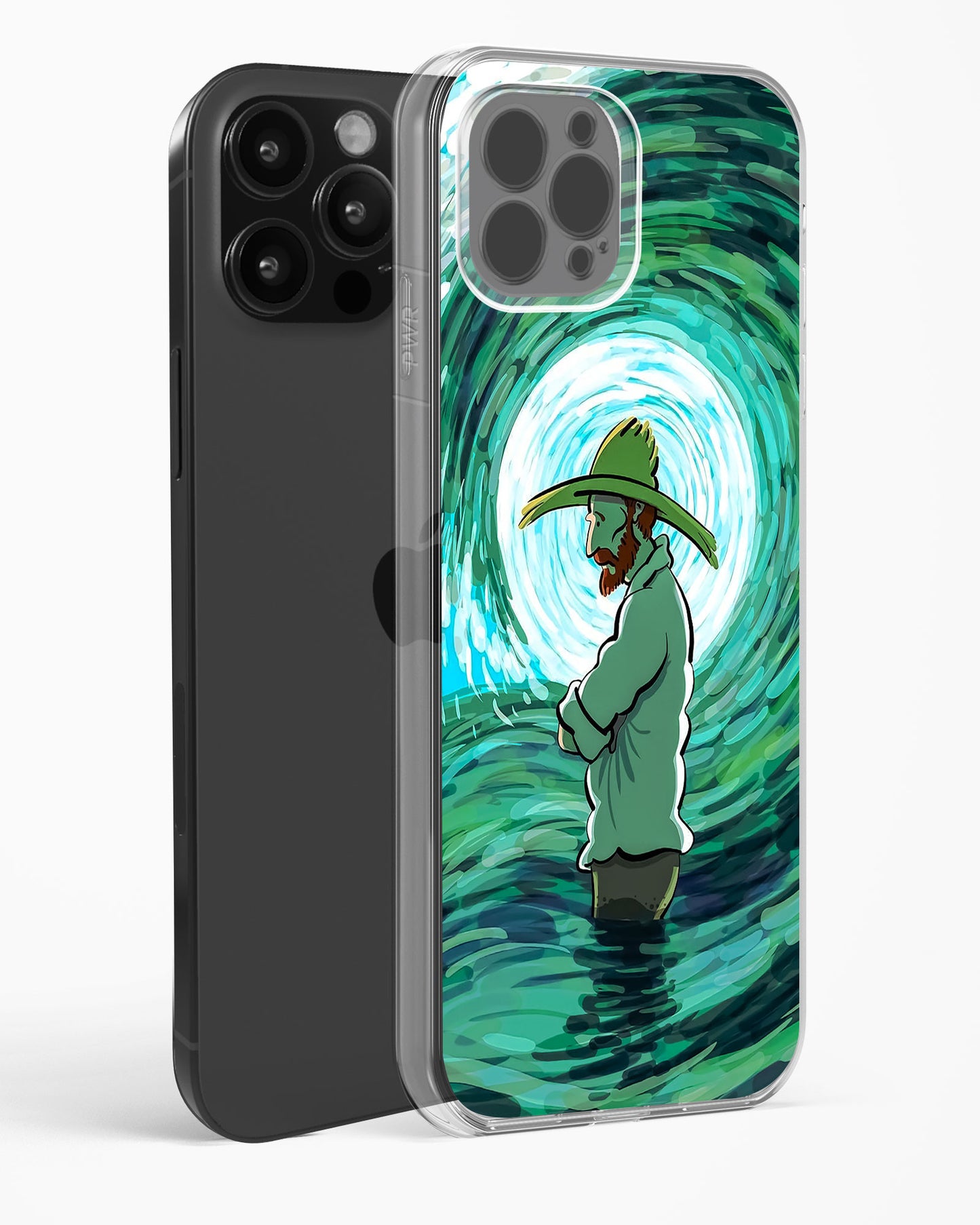 Van Gogh Wave Clear Silicone Case