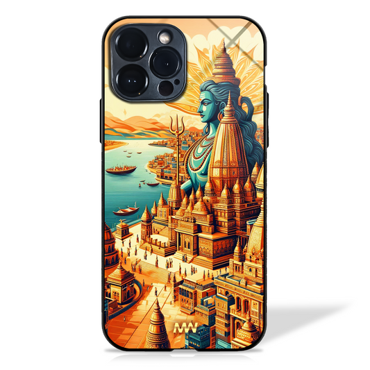 Sacred Varanasi Kasi Imaginary illustration Glass Case