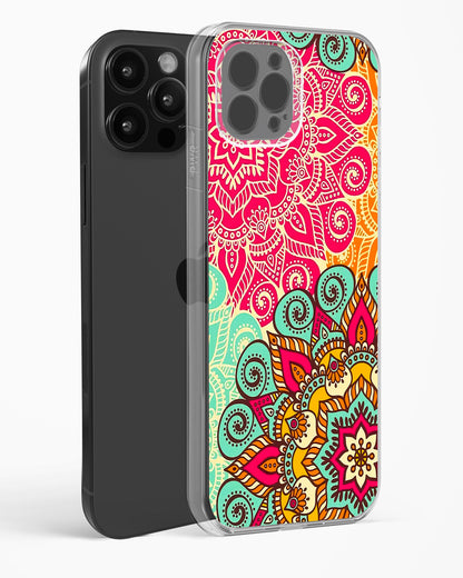 Vibrant Mandala Fusion Clear Silicone Case