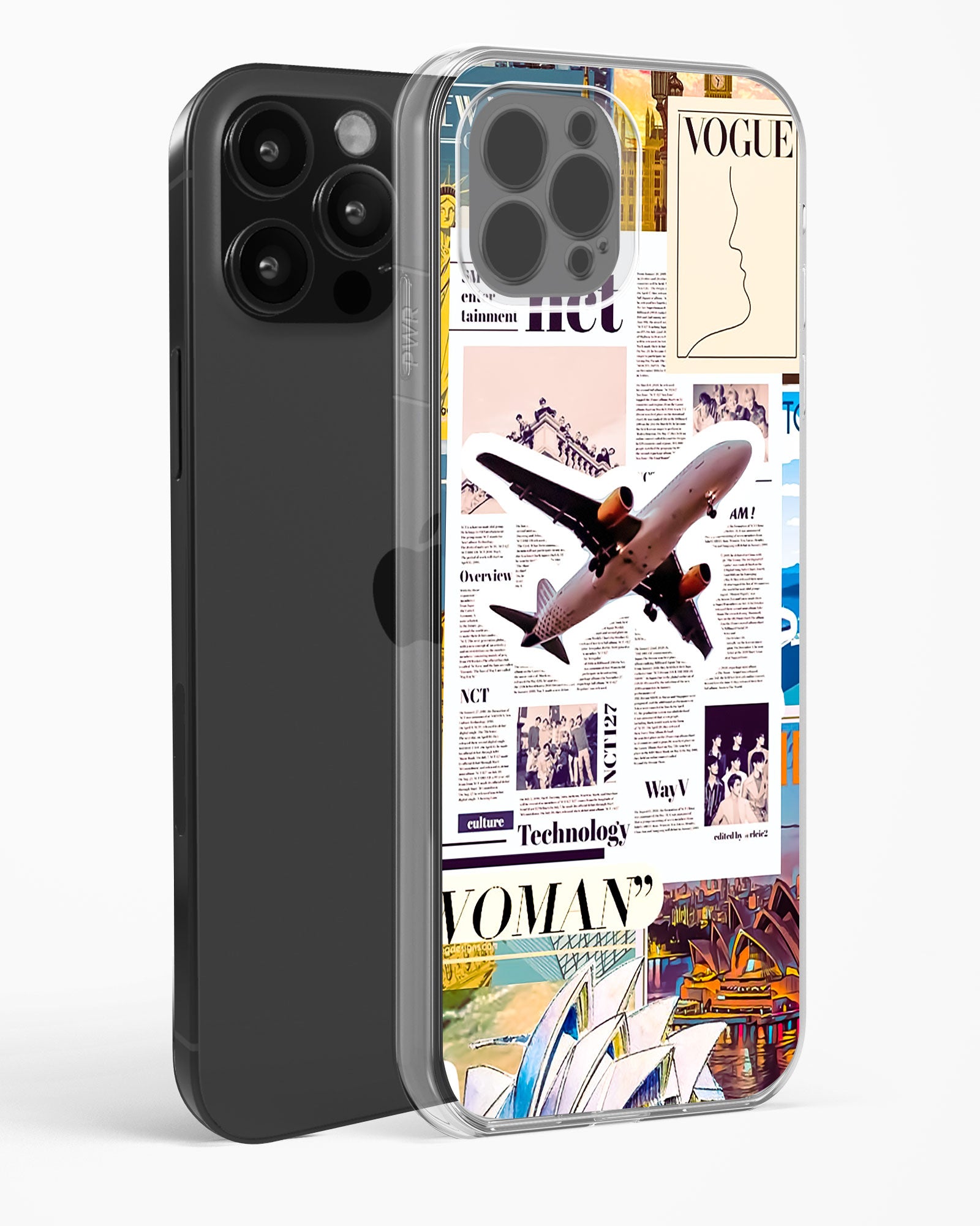 Wanderlust Travel Clear Silicone Case