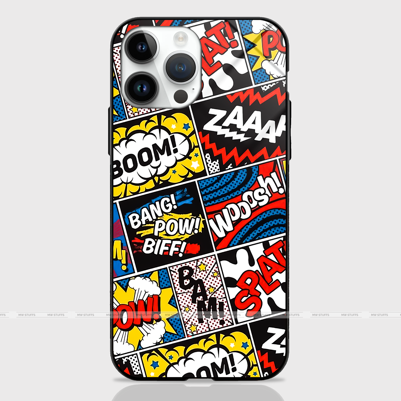 Zaaap Boom Stikers Art Glass Case -  - MW Stuffs - 