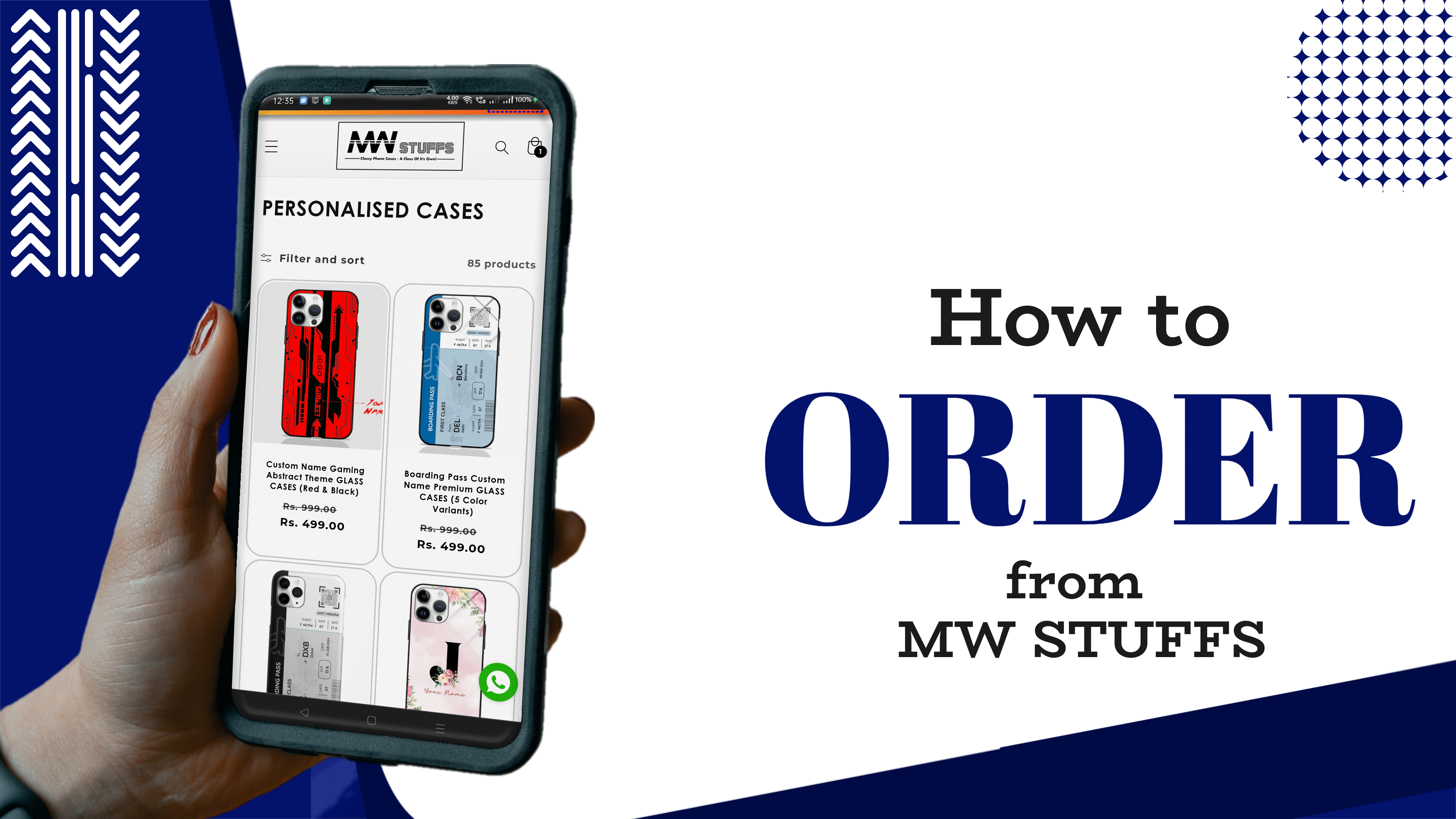 Load video: How to order a Phone Case from mwstuffs.com?