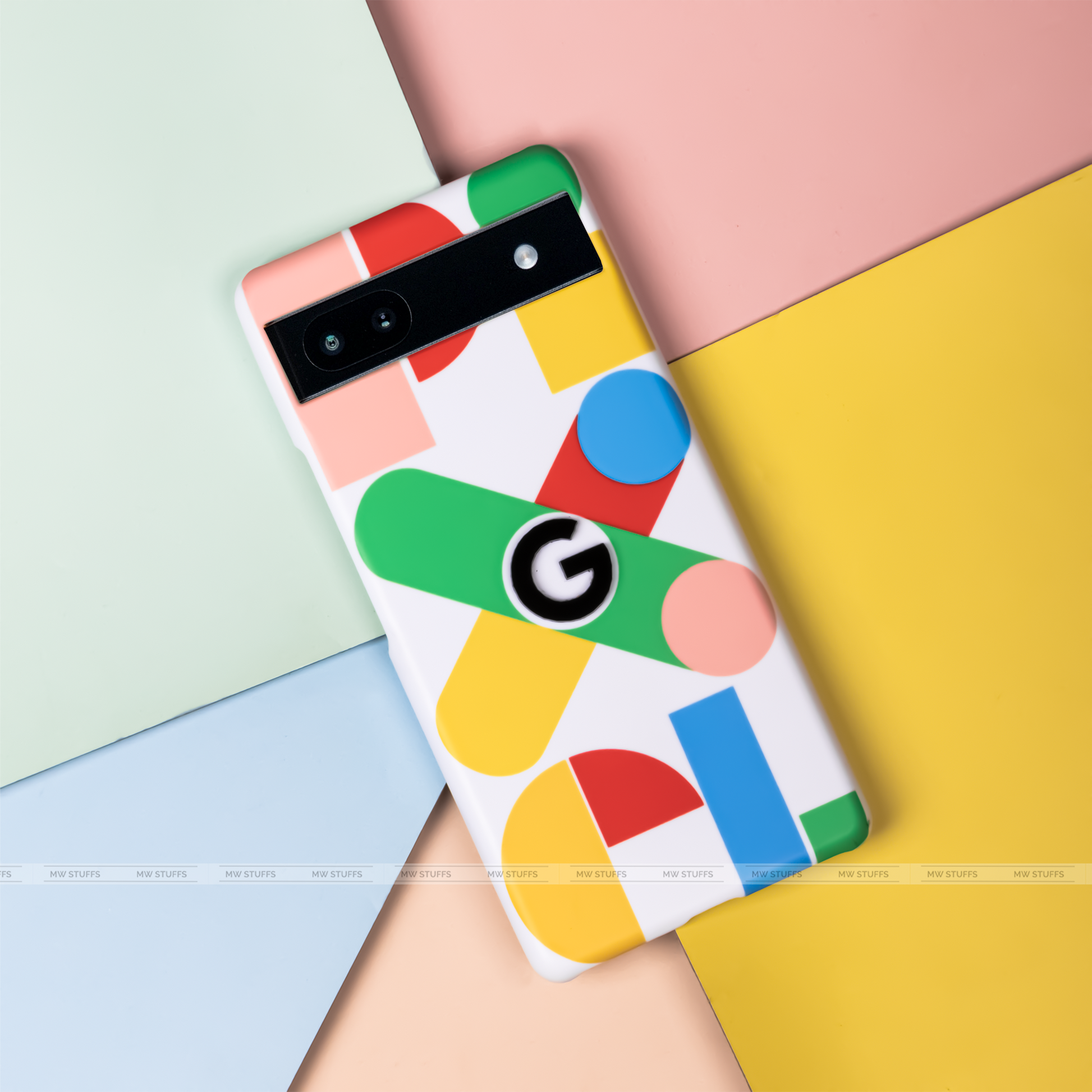 Google Pixel Series 4D Logo Matte Case - MW Stuffs