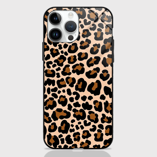 Leopard Wild Dots Premium Glass Case