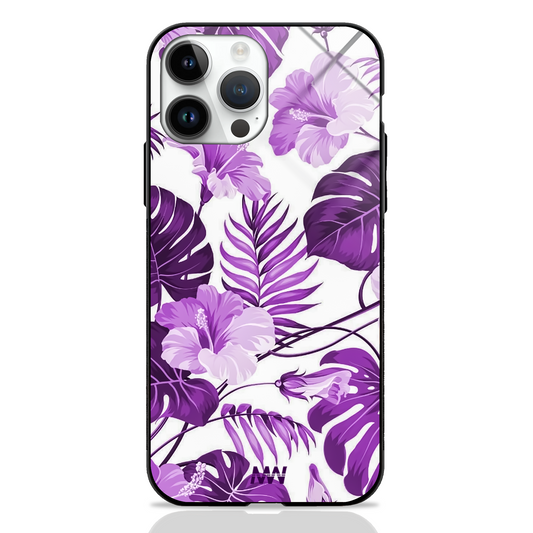 Nature Abstract Purple Premium Glass Case