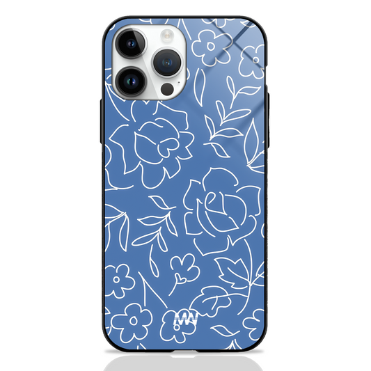 Floral Abstract Premium Glass Case