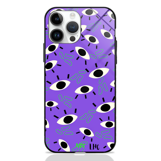 Eye Spy Purple Premium Glass Case