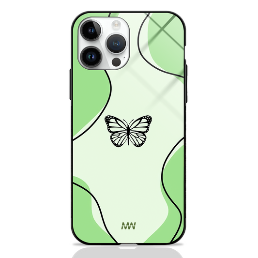 Nature Theme Butterfly Premium Glass Case