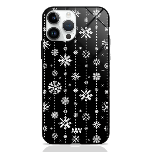 Sparkling Snowflake Designer Premium Glass Case