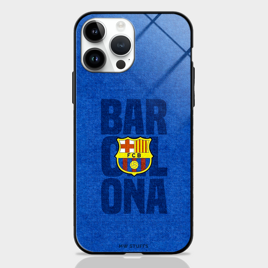 FC Barcelona Premium Glass Case - MW Stuffs