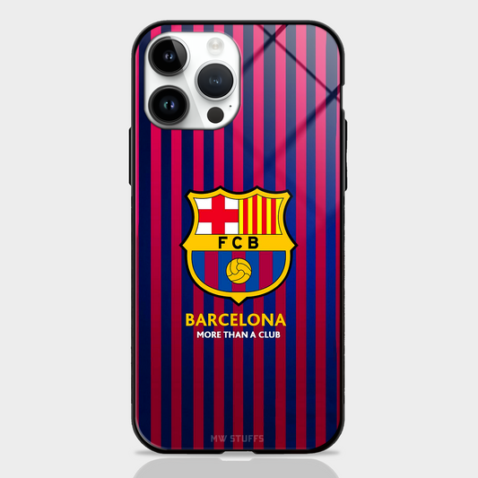 FCB Barcelona Jersey Pattern Glass Case - MW Stuffs