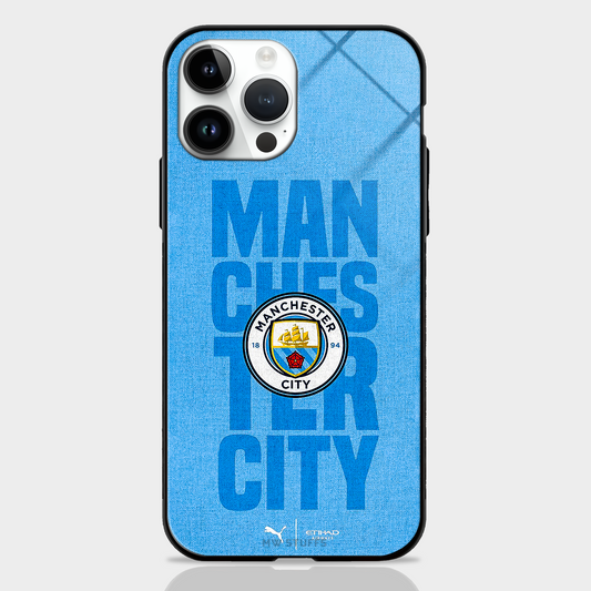 Manchester City Blue Sticker Glass Case - MW Stuffs