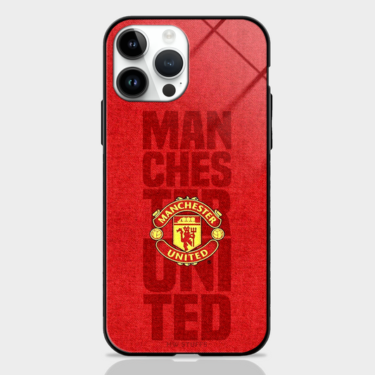 Manchester United Logo Red Glass Case - MW Stuffs