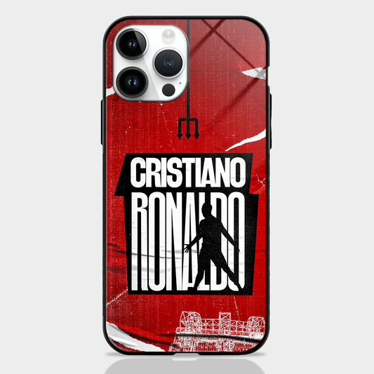 Cristiano Ronaldo Retro Poster Glass Case - MW Stuffs